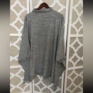 Zenana Outfitters Oversized Gray Pancho ~ OS
